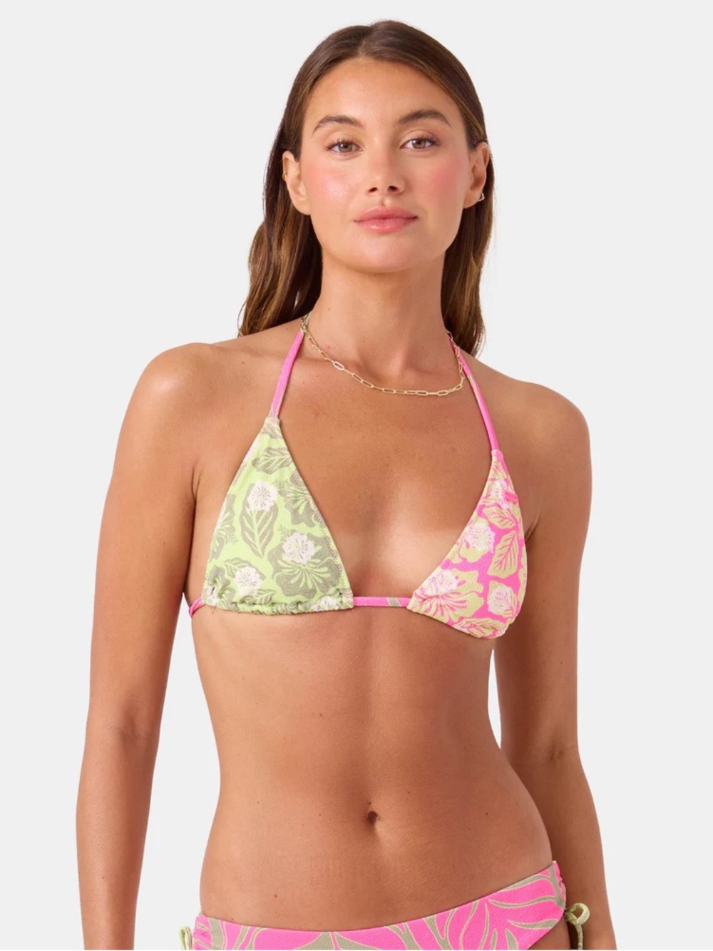 Roxy Stay Wild Tiki Triangle Bikini Top
